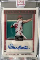 Steve Carlton [Red] #LS-SC Baseball Cards 2022 Panini Three and Two Legendary Signatures Prices