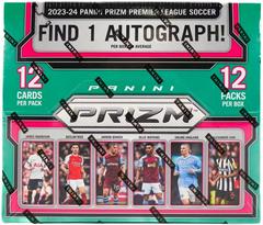 Hobby Box Soccer Cards 2023 Panini Prizm Premier League Prices
