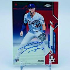 Gavin Lux [Red Refractor] #RA-GL Baseball Cards 2020 Topps Chrome Rookie Autographs Prices