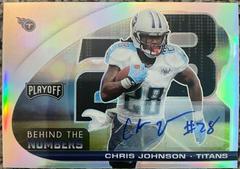 Chris Johnson [Signature] #BTN-CJO Football Cards 2021 Panini Playoff Behind the Numbers Prices