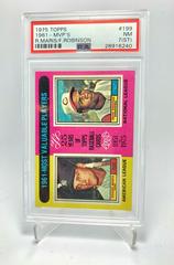 1961 MVP's [Roger Maris, Frank Robinson] #199 Baseball Cards 1975 Topps Prices