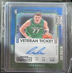 Luka Doncic [Premium Edition Green Shimmer] Basketball Cards 2021 Panini Contenders Veteran Ticket Autograph Prices