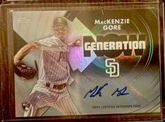 MacKenzie Gore [Autograph] #GN-89 Baseball Cards 2022 Topps Update Generation Now Prices