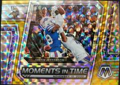 Justin Jefferson [Gold] #MT-1 Football Cards 2023 Panini Mosaic Moments in Time Prices