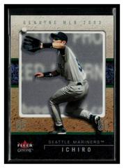 Ichiro #75 Baseball Cards 2003 Fleer Genuine Prices