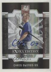 Chris Owings [Status Autograph] Baseball Cards 2009 Donruss Elite Extra Edition Prices