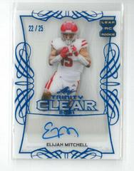 Elijah Mitchell [Platinum] #CA-EM1 Football Cards 2021 Leaf Trinity Clear Autograph Prices