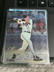 Chipper Jones Baseball Cards 1999 Bowman Chrome Impact Prices