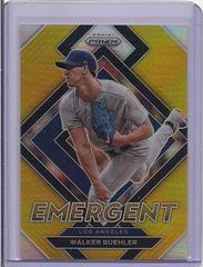 Walker Buehler [Gold Prizm] Baseball Cards 2022 Panini Prizm Emergent Prices