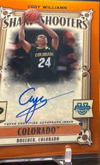 Cody Williams [Orange] #SSA-CW Basketball Cards 2023 Bowman Chrome University Sharp Shooters Autographs Prices