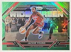 Jackie Young [Green] #10 Basketball Cards 2023 Panini Prizm WNBA Widescreen Prices