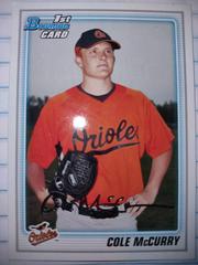 Cole McCurry #BP3 Baseball Cards 2010 Bowman Prospects Prices