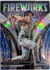 Colton Cowser [Silver Prizm] #F-CC Baseball Cards 2021 Panini Prizm Draft Picks Fireworks Prices