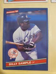 Billy Sample #539 Baseball Cards 1986 Donruss Prices