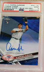 Aaron Judge [Blue Wave Refractor] #RA-AJ Baseball Cards 2017 Topps Chrome Rookie Autographs Prices