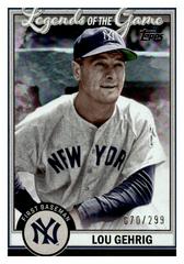 Lou Gehrig [Black] #LG-11 Baseball Cards 2023 Topps Legends of the Game Prices