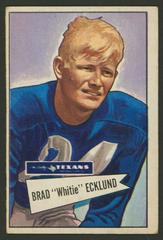 Brad Ecklund #35 Football Cards 1952 Bowman Large Prices