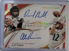 Desmond Ridder, Alec Pierce [Gold] Football Cards 2022 Panini Immaculate Collegiate Dual Autographs Prices