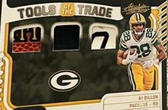 AJ Dillon [Prime] #TTT-26 Football Cards 2022 Panini Absolute Tools of the Trade Triple Prices