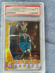 Kevin Garnett [Atomic Refractor] #42 Basketball Cards 1996 Bowman's Best Prices