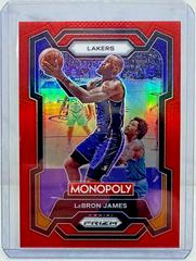 LeBron James [Red] Basketball Cards 2023 Panini Prizm Monopoly Prices