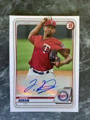 Jhoan Duran Baseball Cards 2020 Bowman Paper Prospect Autographs Prices