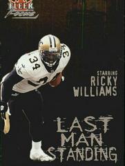 Ricky Williams #6 Football Cards 2000 Fleer Focus Last Man Standing Prices