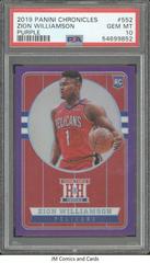 Zion Williamson [Purple] #552 Basketball Cards 2019 Panini Chronicles Prices