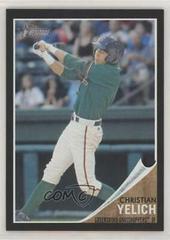 Christian Yelich [Black Border] Baseball Cards 2011 Topps Heritage Minor League Edition Prices