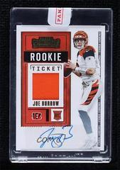 Joe Burrow [Autograph] #RTS-JBU Football Cards 2020 Panini Contenders Rookie Ticket Swatches Prices