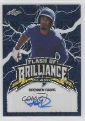 Brennen Davis [Blue] Baseball Cards 2020 Leaf Flash of Brilliance Autographs Prices