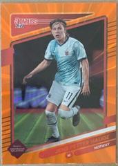 Jens Petter Hauge [Orange Laser] Soccer Cards 2021 Panini Donruss Road to Qatar Prices