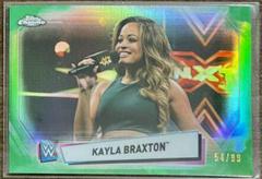 Kayla Braxton [Green Refractor] Wrestling Cards 2021 Topps Chrome WWE Image Variations Prices