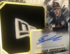 Gunnar Henderson Baseball Cards 2023 Topps Inception Autograph Jumbo Hat Patch Prices
