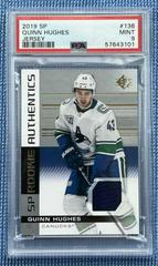 Quinn Hughes [Jersey] #136 Hockey Cards 2019 SP Prices