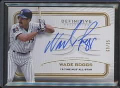 Wade Boggs #LAC-WB Baseball Cards 2023 Topps Definitive Legendary Autograph Collection Prices