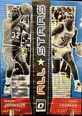 Isiah Thomas, Magic Johnson [Blue Pulsar] #9 Basketball Cards 2021 Panini Donruss Optic All Stars Prices
