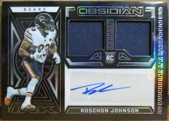 Roschon Johnson #36 Football Cards 2023 Panini Obsidian Rookie Jersey Ink Prices