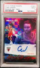 Coby White [Red] #CBW Basketball Cards 2019 Panini Hoops Rookie Ink Autographs Prices