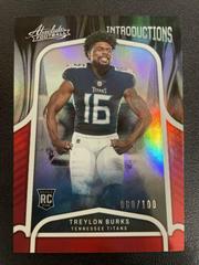 Treylon Burks [Spectrum Red] #INT-10 Football Cards 2022 Panini Absolute Introductions Prices