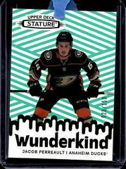 Jacob Perreault [Green] #W-1 Hockey Cards 2022 Upper Deck Stature Wunderkind Prices