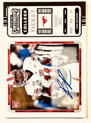 Rashee Rice [Autograph] #18 Football Cards 2023 Panini Chronicles Draft Picks Contenders College Ticket Prices