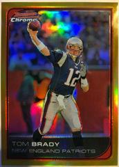 Tom Brady [Gold Refractor] Football Cards 2006 Bowman Chrome Prices