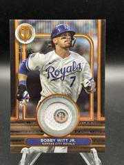 Bobby Witt Jr. [Orange] Baseball Cards 2024 Topps Tribute Stamp of Approval Prices