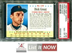 Dick Groat [Hand Cut] Baseball Cards 1963 Post Cereal Prices