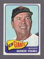 Herman Franks #32 Baseball Cards 1965 Topps Prices