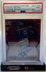 Manuel Beltre [Red] #BSPA-MB Baseball Cards 2023 Bowman Chrome Sapphire Autographs Prices