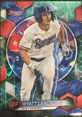 Wyatt Langford [Aqua Lava] #TP-30 Baseball Cards 2023 Bowman's Best Top Prospects Prices