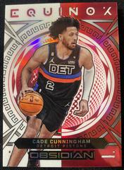 Cade Cunningham [Red Flood] #24 Basketball Cards 2022 Panini Obsidian Equinox Prices