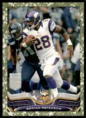 Adrian Peterson [No Gloves Camo] #1 Football Cards 2013 Topps Prices